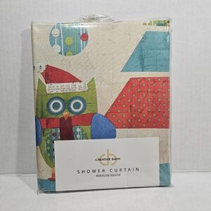 Colorful Owl Shower Curtain